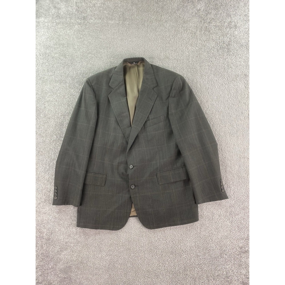 Polo University Club Suit Jacket 44 R Green Wool Glen Plaid Luxury Ralph Lauren